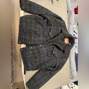 Levi’s Mens XL Trucker Jacket Black and Green New Without Tags